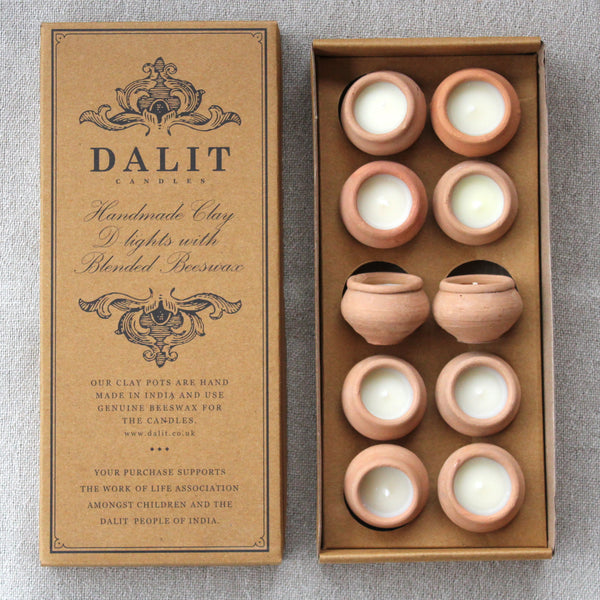 10 Dalit candles 3x4.5cm