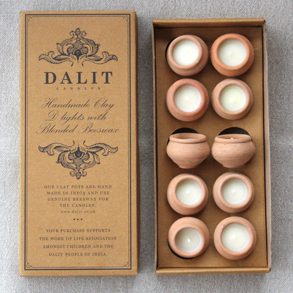 10 Dalit candles 3x4.5cm