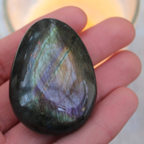 Labradorite Pebble [Purple, Orange, Brown, Green + Blue]