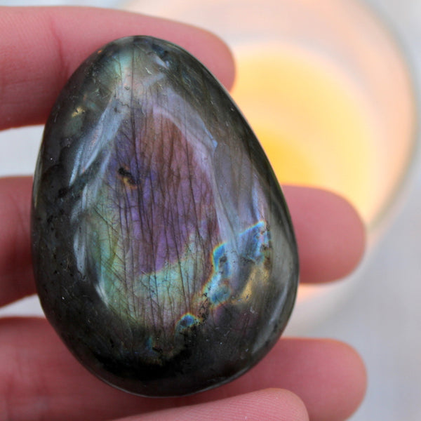 Labradorite Pebble [Purple, Orange, Brown, Green + Blue]