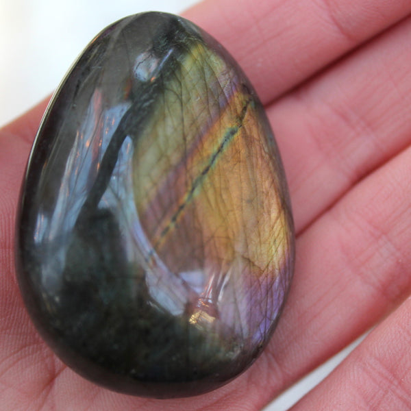 Labradorite Pebble [Purple, Orange, Brown, Green + Blue]