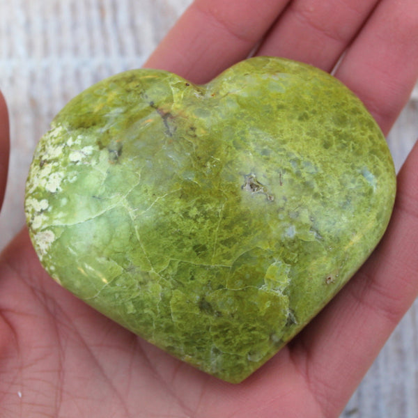 Green Opal Heart