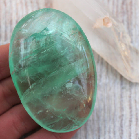 Ocean Green Large Fluorite Pebble