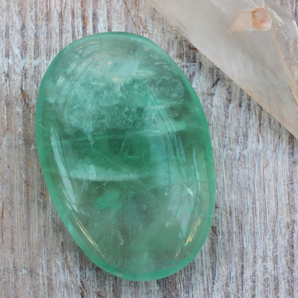 Ocean Green Large Fluorite Pebble