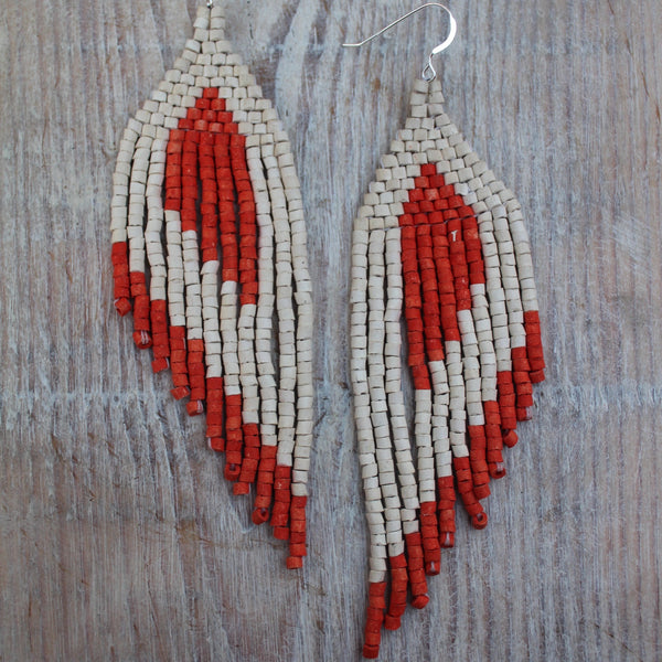 Handmade Clay Beaded 'Cempasúchil' Guatemalan Earrings