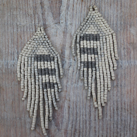 Handmade Clay Beaded 'Cenzontle' Guatemalan Earrings