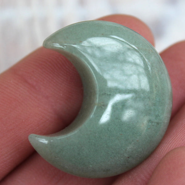 Green Aventurine Crescent Moon