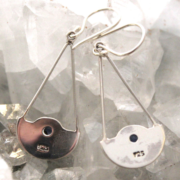 925 Sterling Silver + Blue Kyanite Earrings