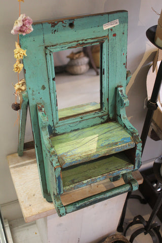 Vintage Indian Turquoise Mini Dressing Table