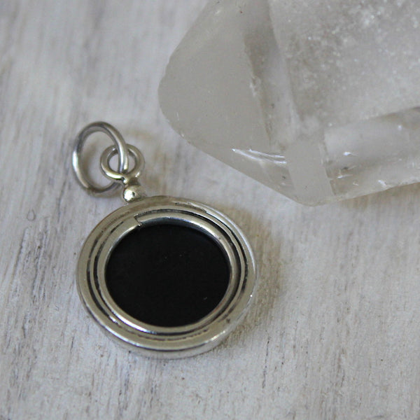 Purple Abalone + 925 Silver Mini Pendant