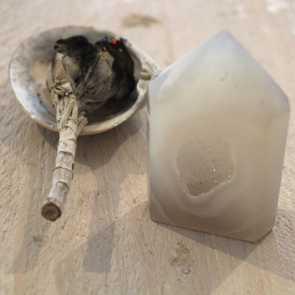 Druzy Agate Point