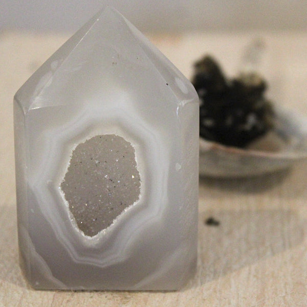 Druzy Agate Point