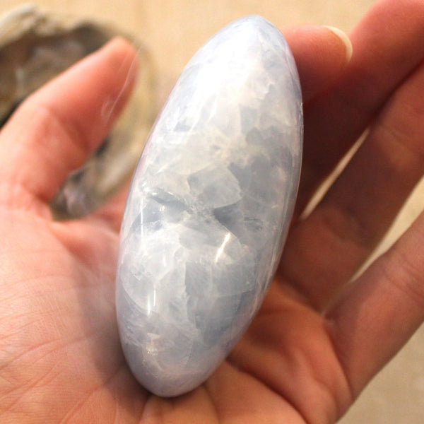 Blue Calcite Heart