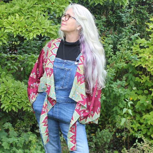 Raspberry Pink Butterfly Wing Top