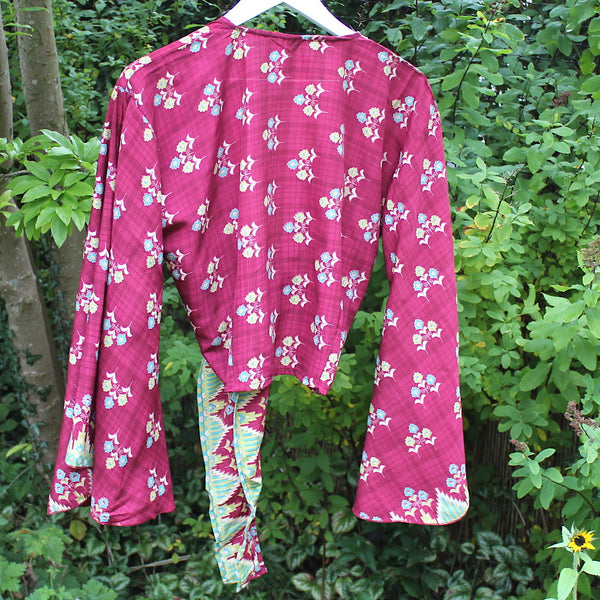Raspberry Pink Butterfly Wing Top