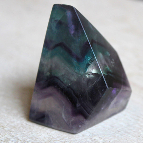 Fluorite Organic Cut Chunky Point