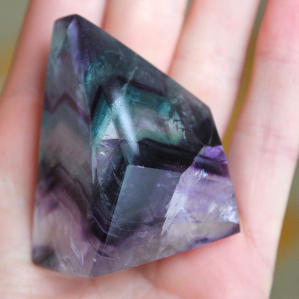 Fluorite Organic Cut Chunky Point