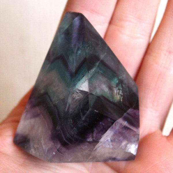 Fluorite Organic Cut Chunky Point