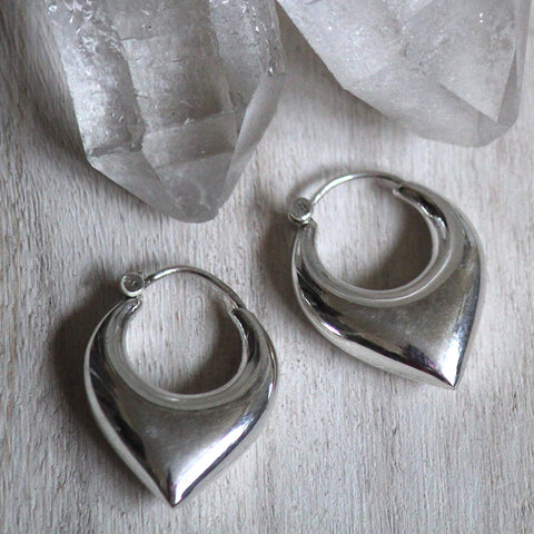 925 Silver 'Bimala' Puff Drop earrings