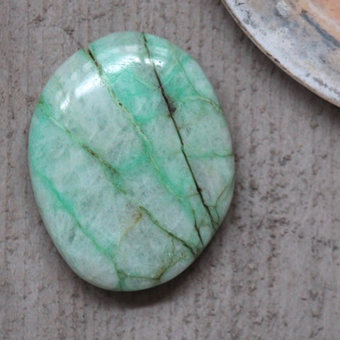 Garnierite (Green Moonstone) Palm Stone