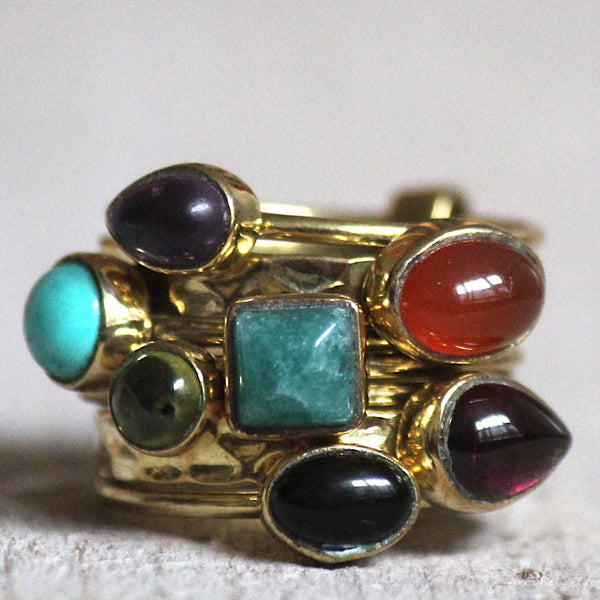 Brass Swizzle Rings Collection