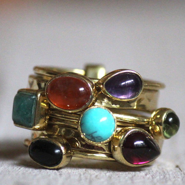 Brass Swizzle Rings Collection