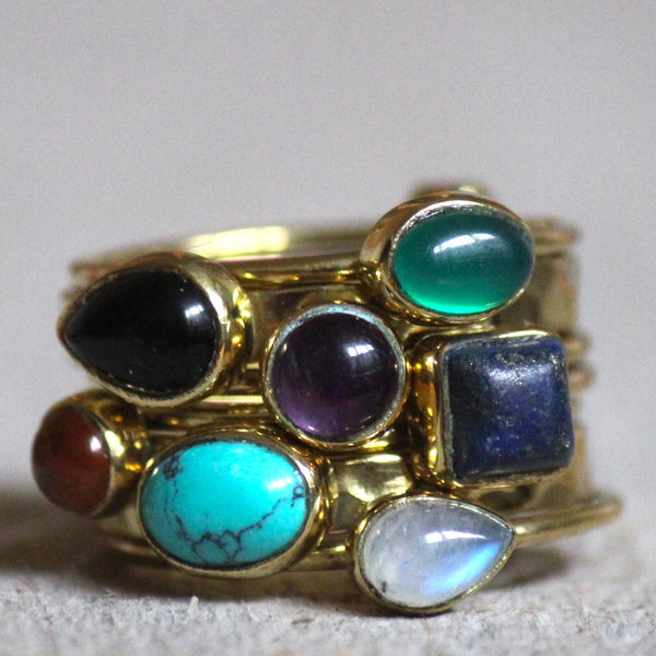 Brass Swizzle Rings Collection