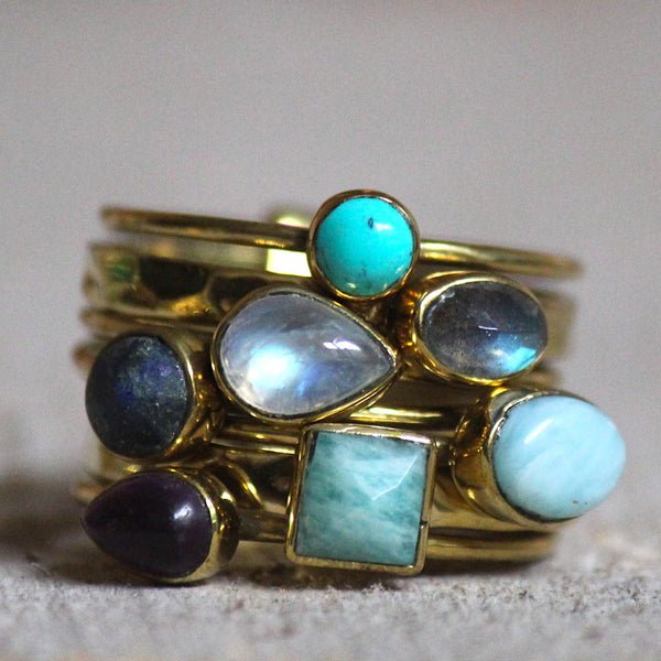 Brass Swizzle Rings Collection