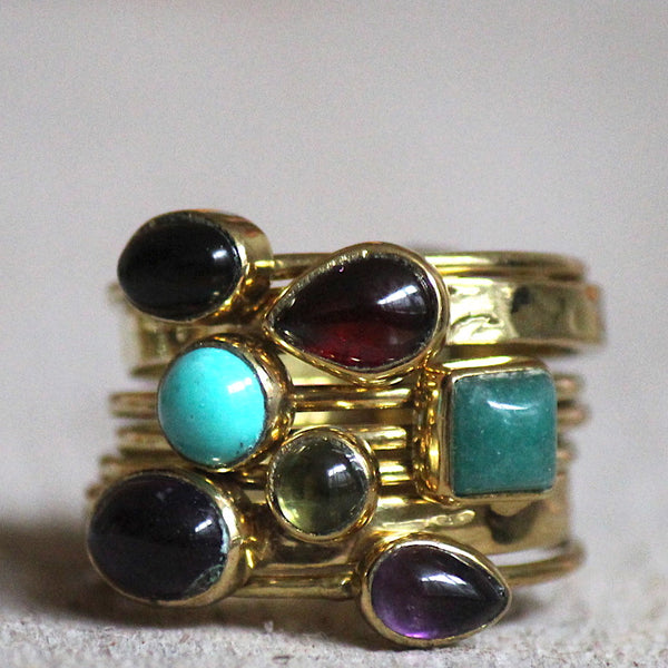 Brass Swizzle Rings Collection