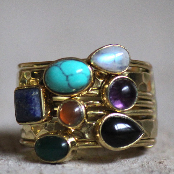 Brass Swizzle Rings Collection