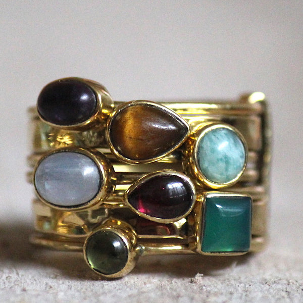 Brass Swizzle Rings Collection