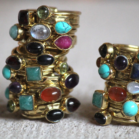 Brass Swizzle Rings Collection