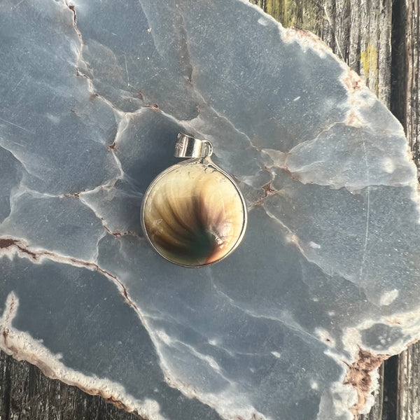 Shiva's Eye and 925 Silver Pendant