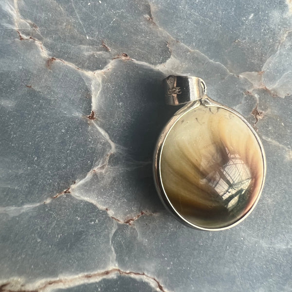 Shiva's Eye and 925 Silver Pendant