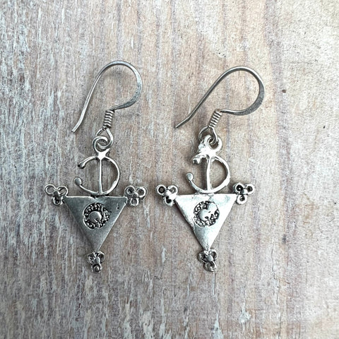 Small Tizerais Silver Earrings