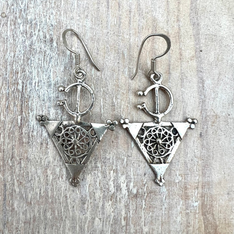 Medium Tizerais Silver Earrings