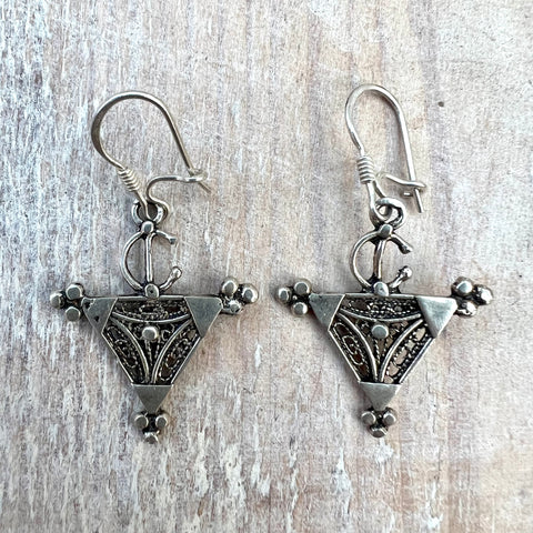 Small Tizerais Silver Earrings