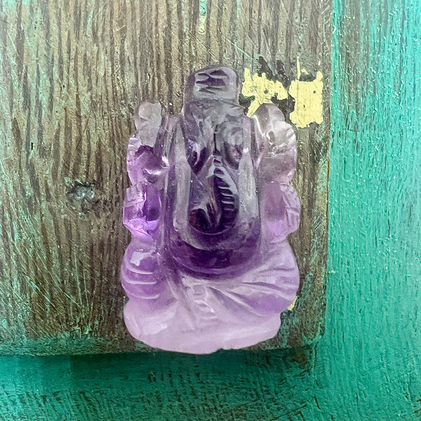 Mini Amethyst Crystal Ganesha