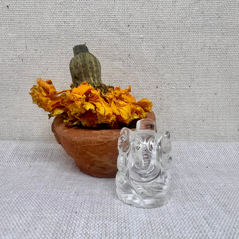 Mini Quartz Crystal Ganesha