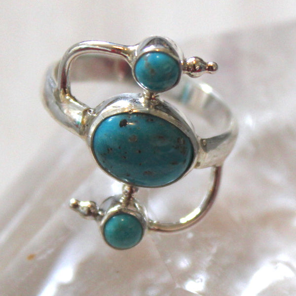Turquoise + 925 Sterling Silver Ring