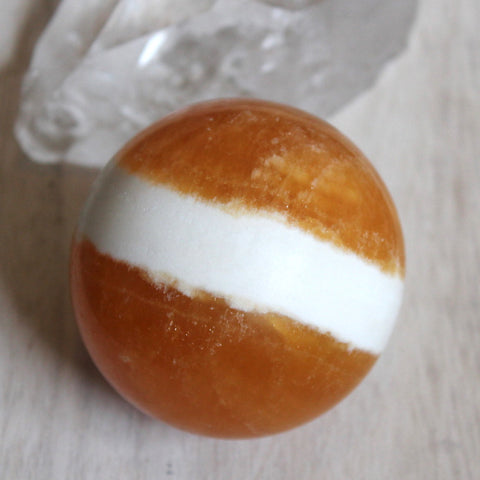 Orange Calcite Sphere