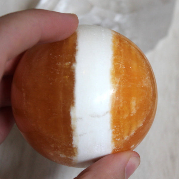 Orange Calcite Sphere