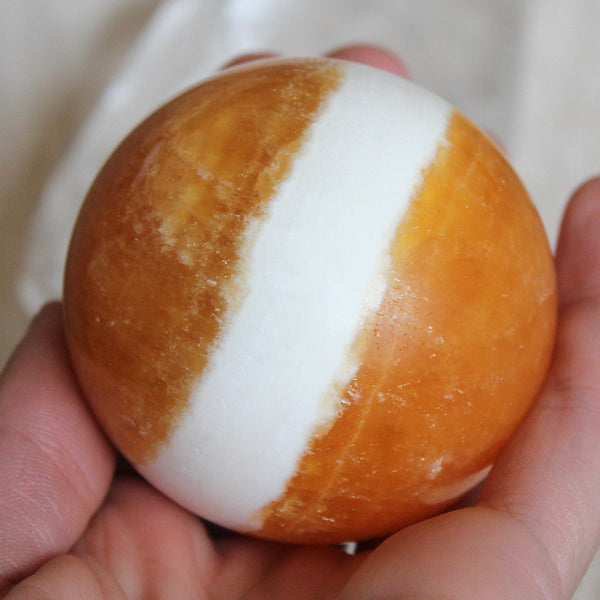Orange Calcite Sphere