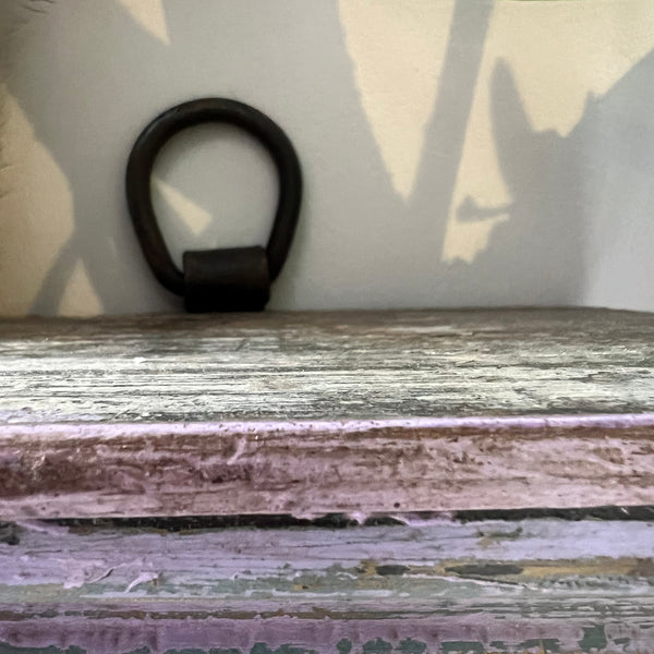 Vintage Indian Lilac Pillar Mirror