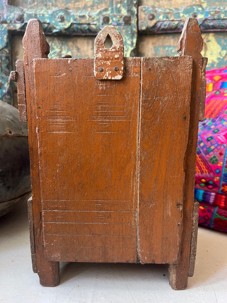 Vintage Indian Mini Wooden Shrine