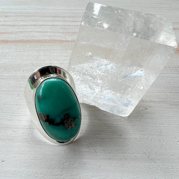 925 Sterling Silver and Sleeping Beauty Turquoise Ring