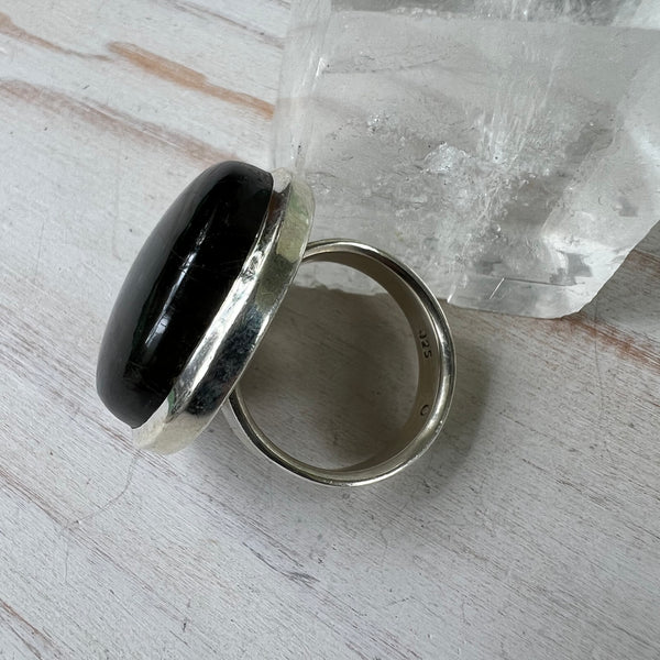 925 Sterling Silver and Labradorite Ring