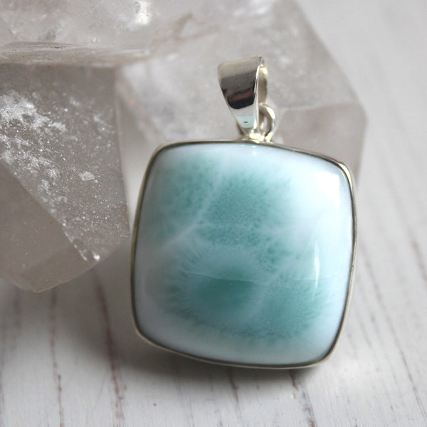 Large Larimar Square Pendant