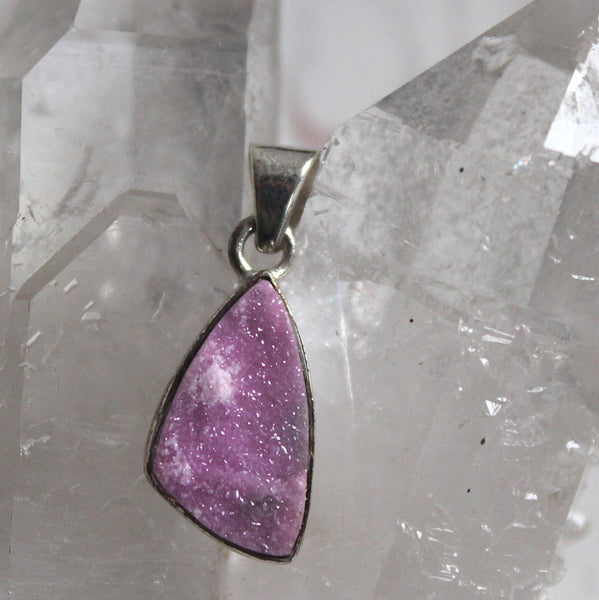 Cobalto Calcite and Sterling Silver Pendant