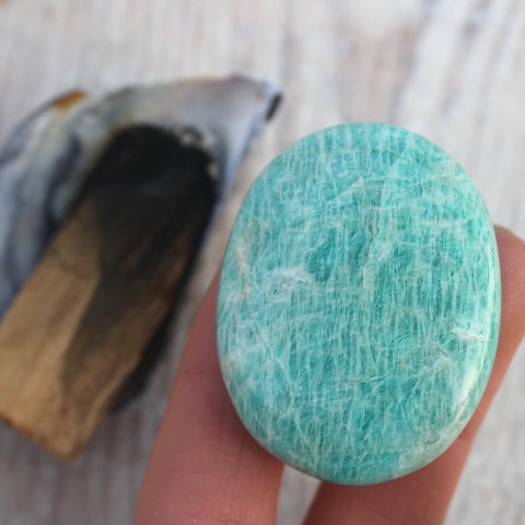 Amazonite Palm Stone